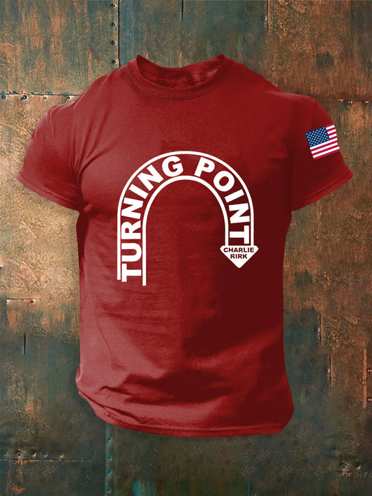 Men's Turning Point Charlie Kirk Short-sleeved T-shirt