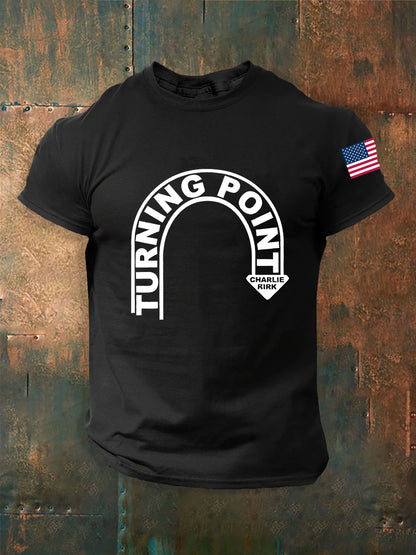 Men's Turning Point Charlie Kirk Short-sleeved T-shirt