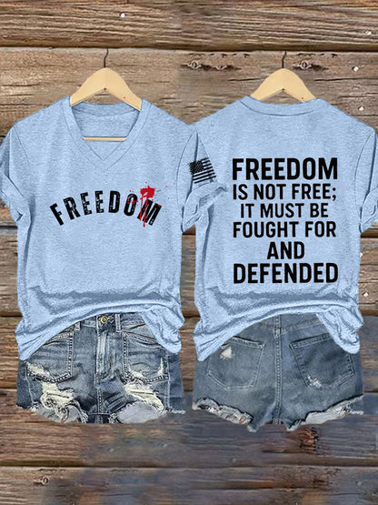 Women's Freedom Is Not Free This is the Turning Point R.I.P Charlie Kirk Short Sleeve T-shirt