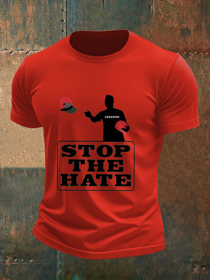 Charlie Kirk Printed Vintage Fashion Loose Short Sleeve T-Shirt