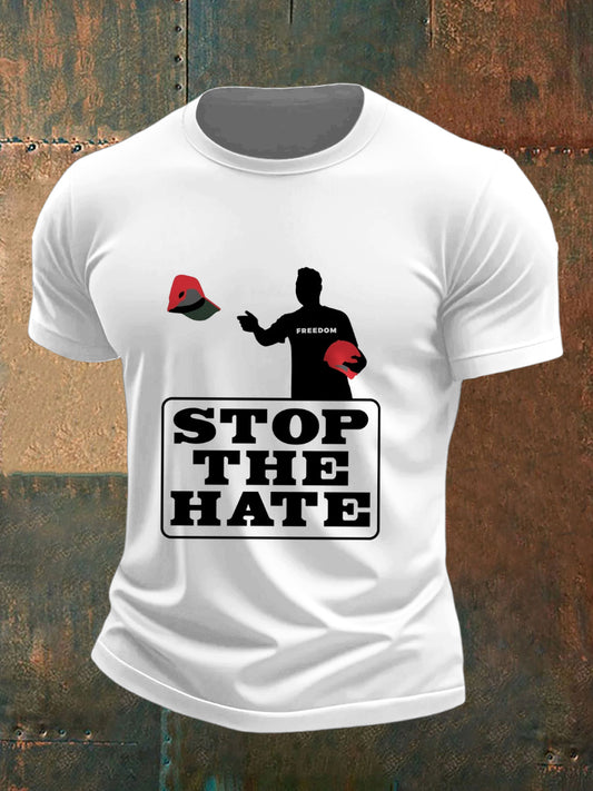 Charlie Kirk Printed Vintage Fashion Loose Short Sleeve T-Shirt