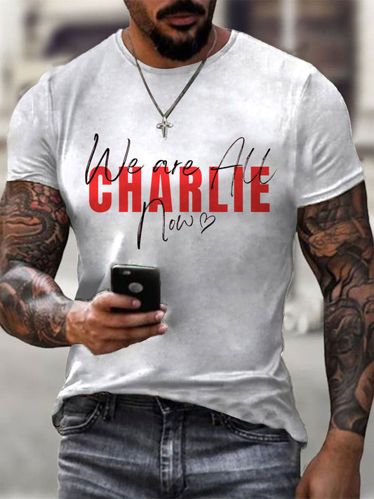 Men's A True Patriot Printed Casual T-Shirt