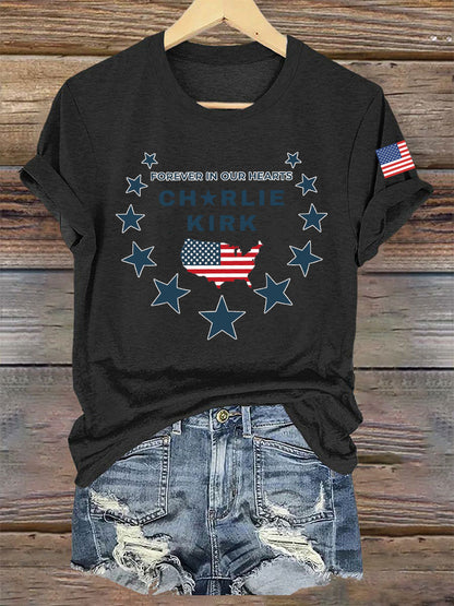 Women's Charlie Kirk Printed T-shirt