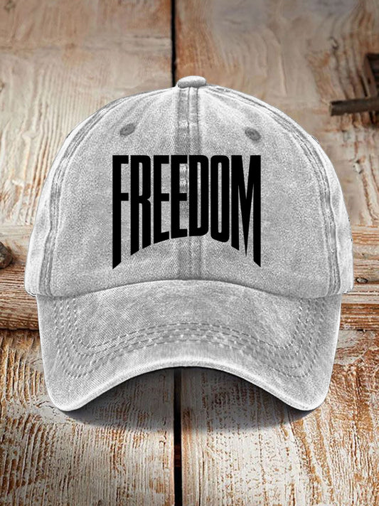 Unisex Charlie Kirk Freedom Print Hat