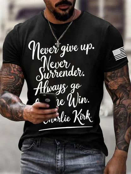 Men's Charlie Kirk Printed T-shirt