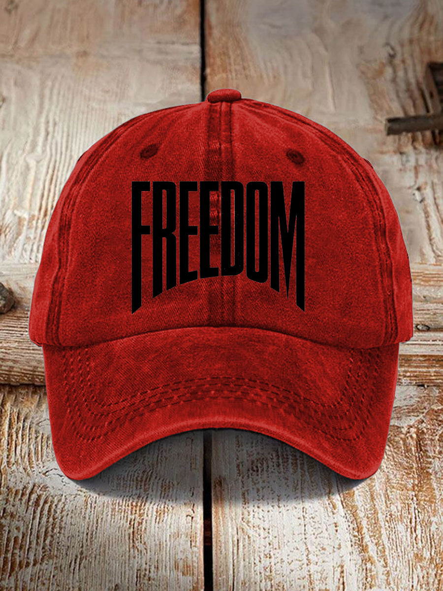 Unisex Charlie Kirk Freedom Print Hat