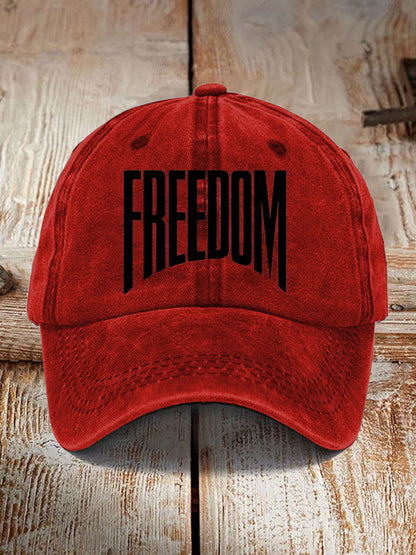 Unisex Charlie Kirk Freedom Print Hat