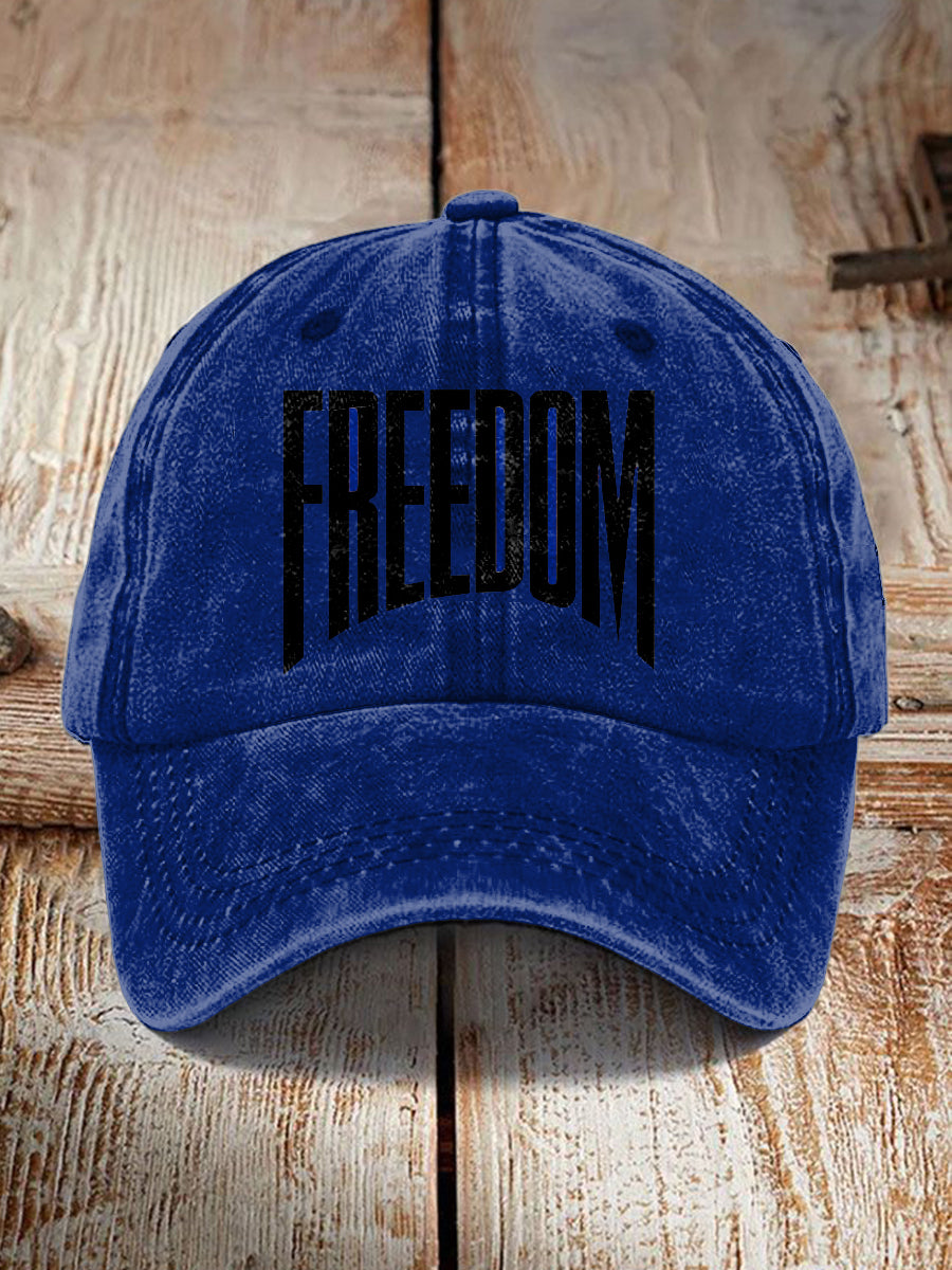 Unisex Charlie Kirk Freedom Print Hat