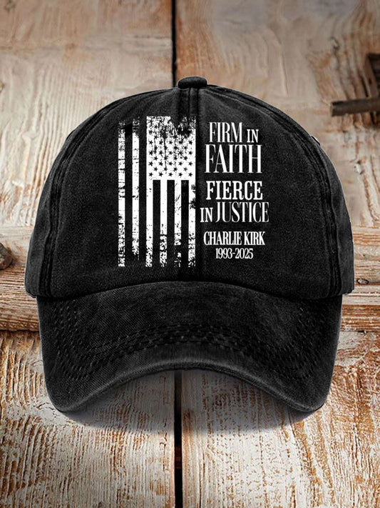 Unisex Charlie Kirk Print Hat