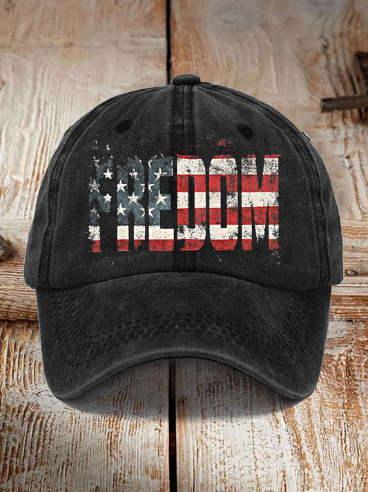 Unisex Charlie Kirk Freedom Print Hat