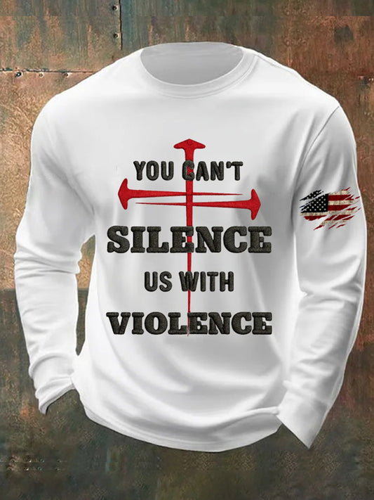 Men's Freedom Is Not Free American Flag Print Casual T-shirt