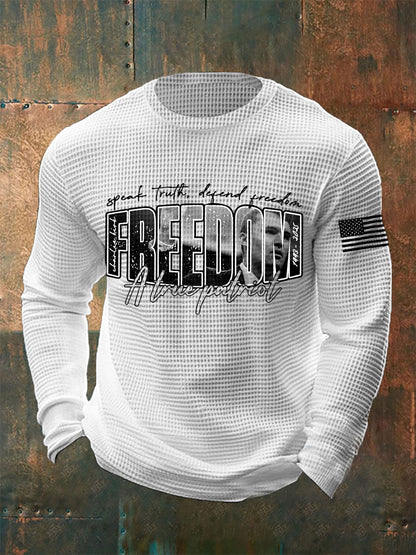 Men's Patriot Waffle Long Sleeve T-shirt