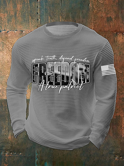 Men's Patriot Waffle Long Sleeve T-shirt
