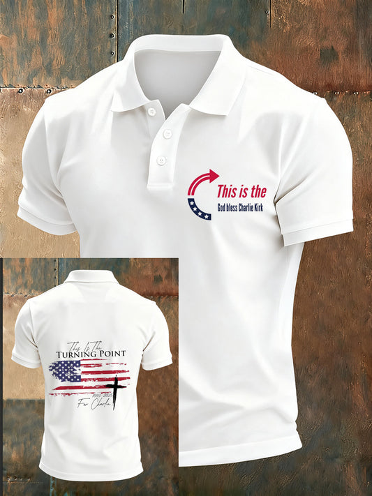Men's Retro Turning Point Casual Polo Shirt