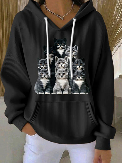 Women's Cut Cat Hoodie