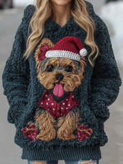 Women’s Christmas Dog tops As picture / S