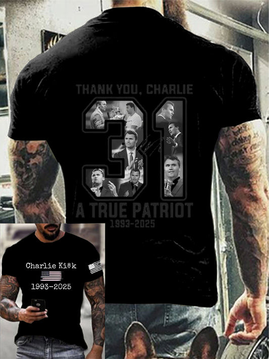 Men's Freedom Is Not Free R.I.P Charlie Kirk Short Sleeve T-shirt