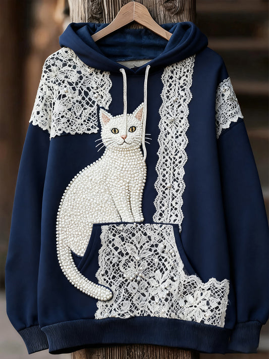 Unisex Animal Art Print Casual Vintage Hoodie