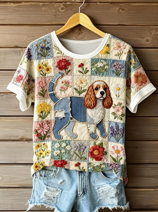 Women's Art Animal Print Comfort Short Sleeve T-Shirt