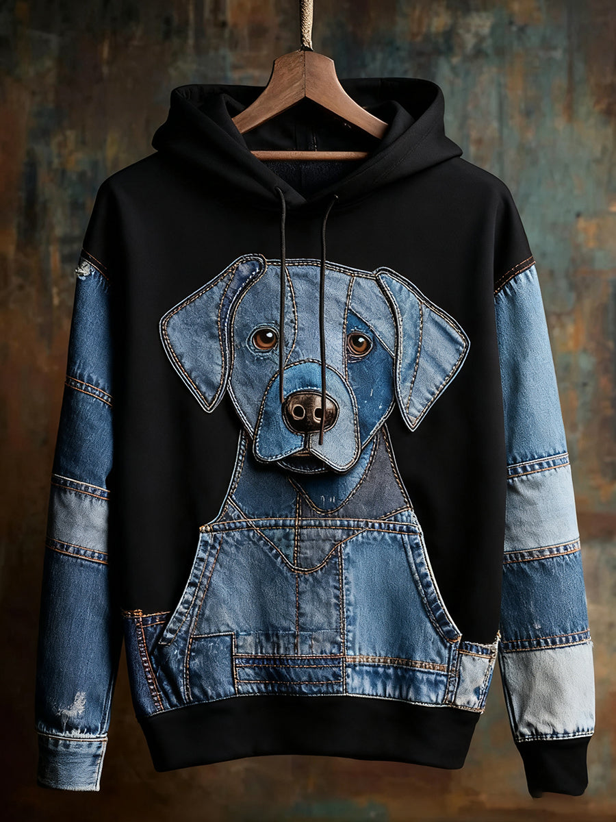 Unisex Animal Art Print Casual Vintage Hoodie