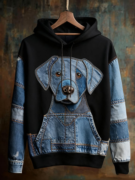 Unisex Animal Art Print Casual Vintage Hoodie