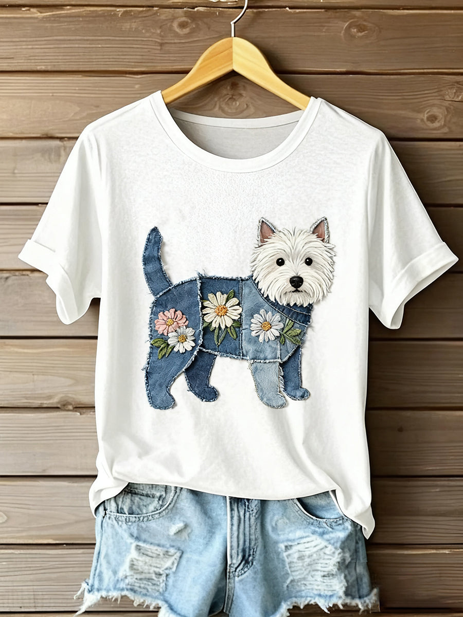 Women's Art Animal Print Comfort Short Sleeve T-Shirt