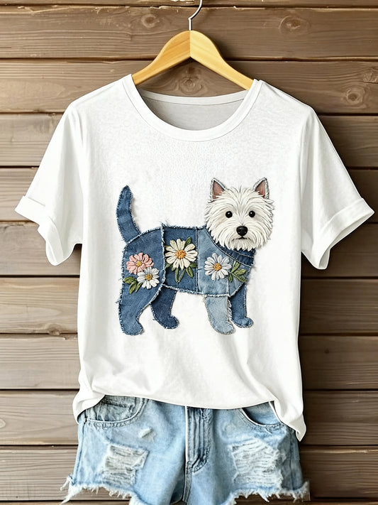 Women's Art Animal Print Comfort Short Sleeve T-Shirt