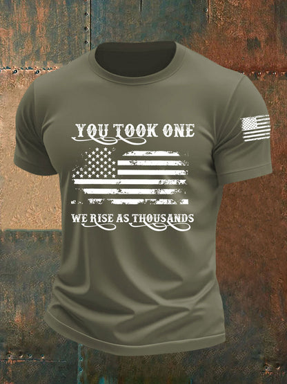 Men's You Took One We Rise As Thousands Short-sleeved T-shirt