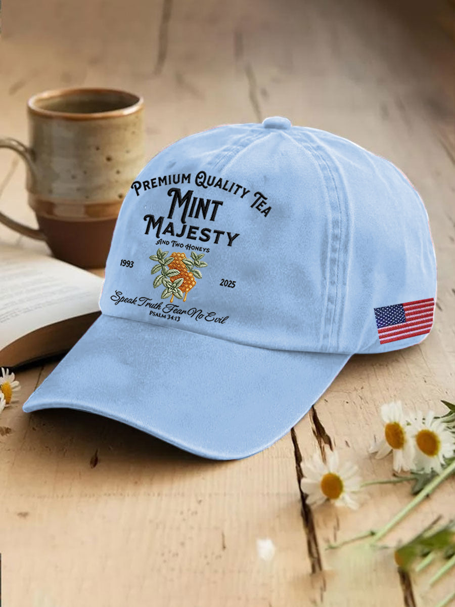 Unisex Resort Mint Tea With Two Honey Charlie Kirk Print Hat