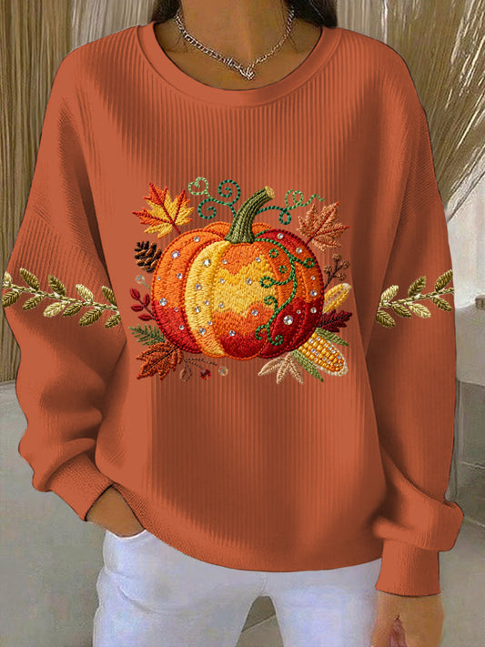 Women's Thanksgiving Print Casual Sweatshirt