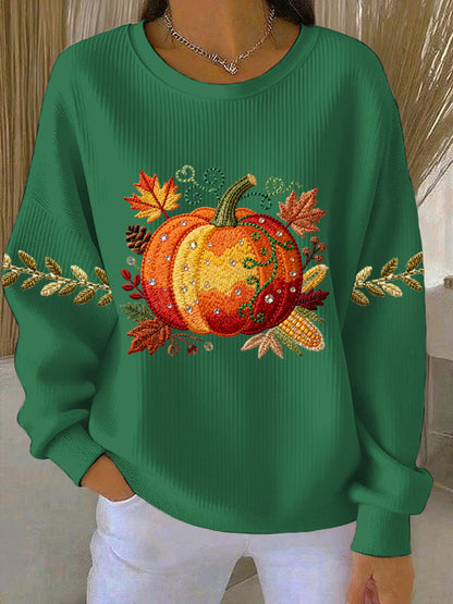 Women's Thanksgiving Print Casual Sweatshirt