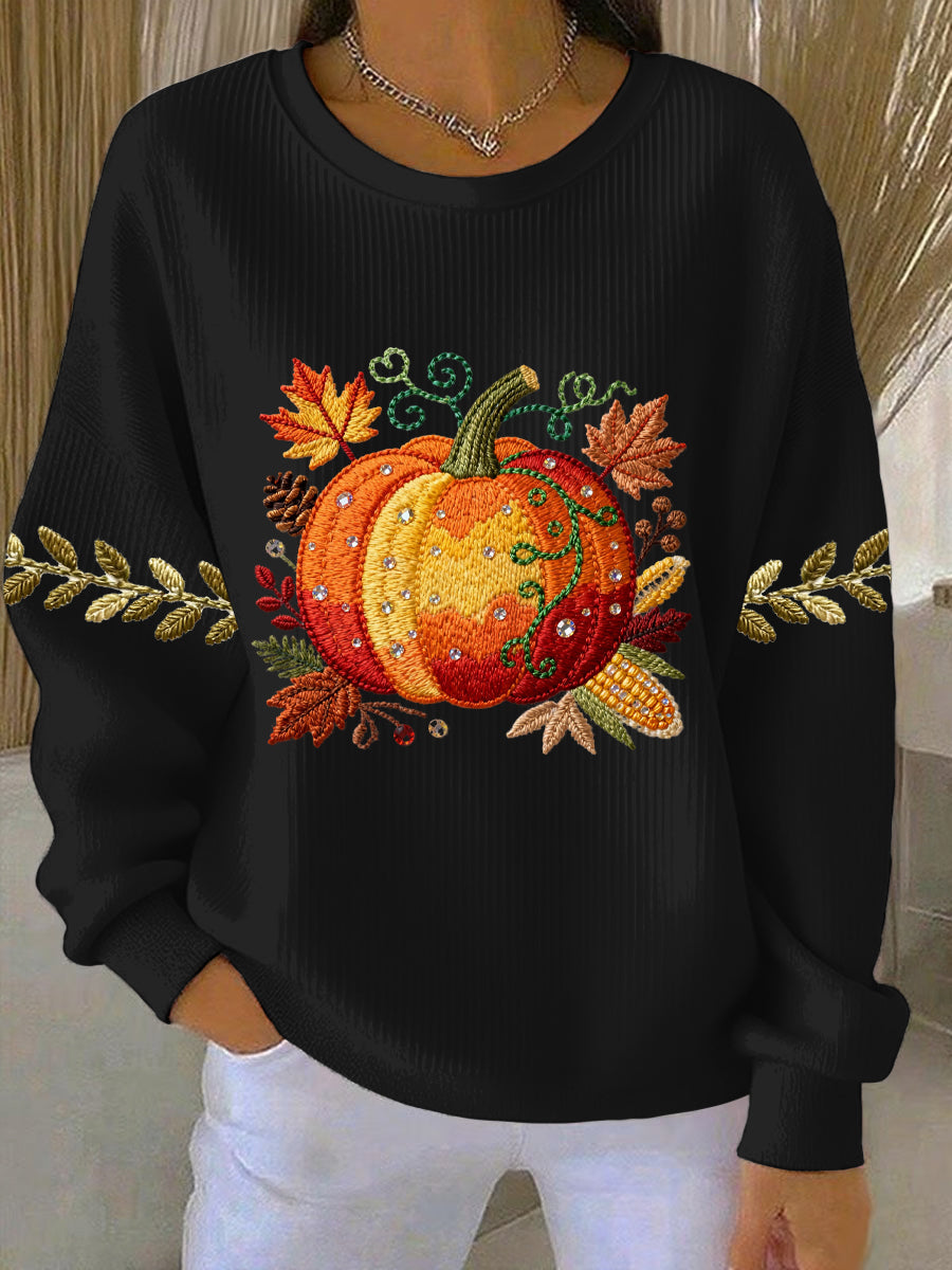 Women's Thanksgiving Print Casual Sweatshirt