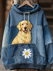 Unisex Animal Art Print Casual Vintage Hoodie A / S