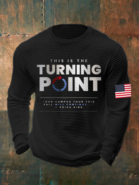 Men's Charlie Kirk THIS IS THE TURNING POINT "OUR CAMPUS TOUR THIS FALL WILL CONTINUE Shirt