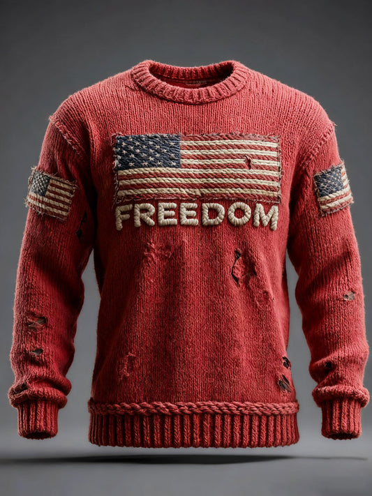 Men's Freedom Printed Casual T-shirt