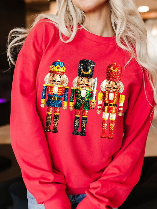 Women's Merry Christmas Print Sweatshirt