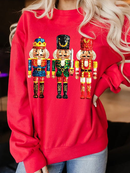 Women's Merry Christmas Print Sweatshirt