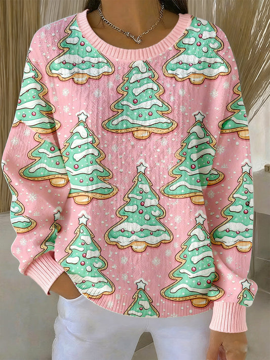 Women’s Striped Print Embroidered Sweatshirt A / S