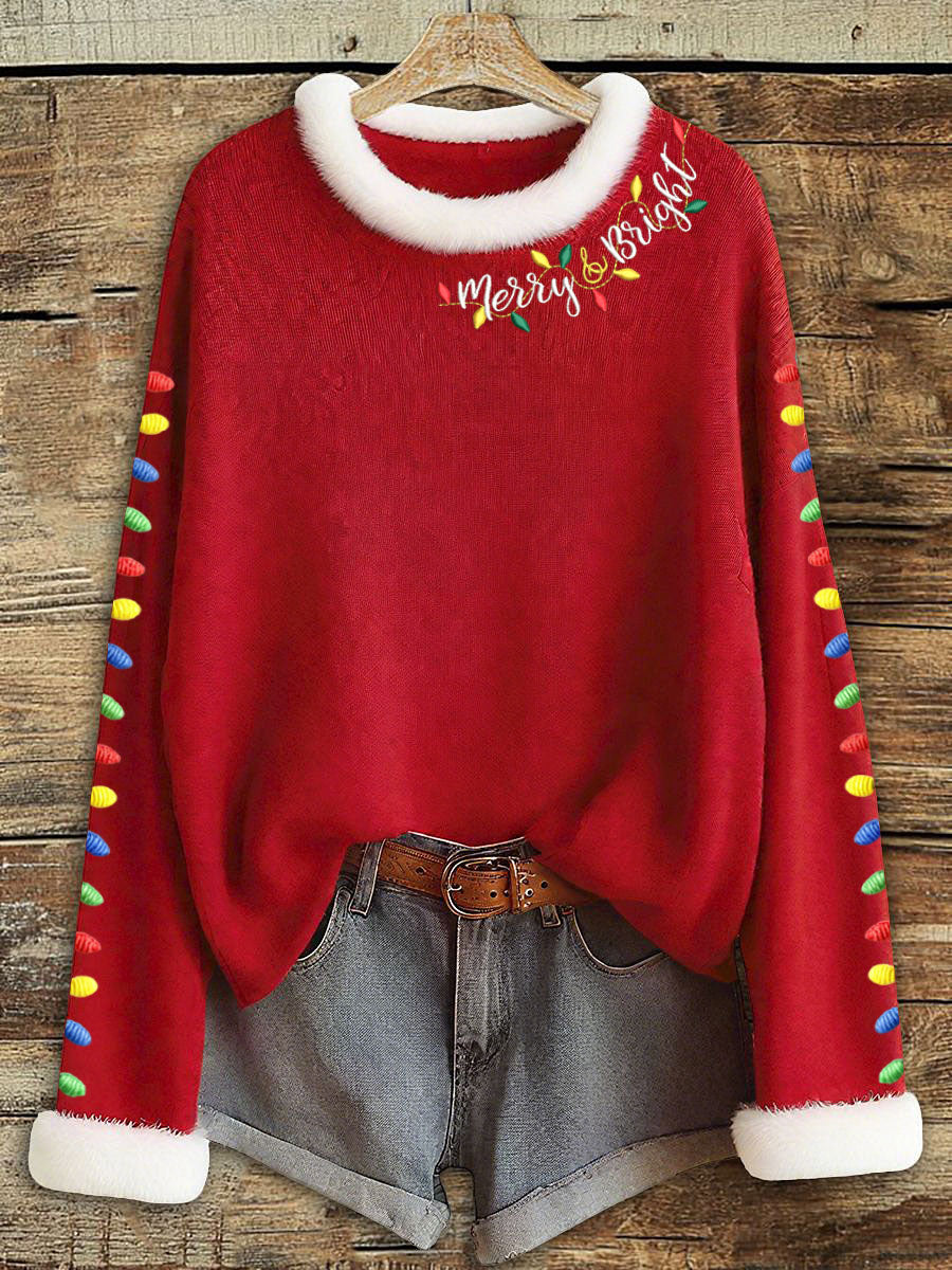 Women's Merry Christmas Light-up Tops