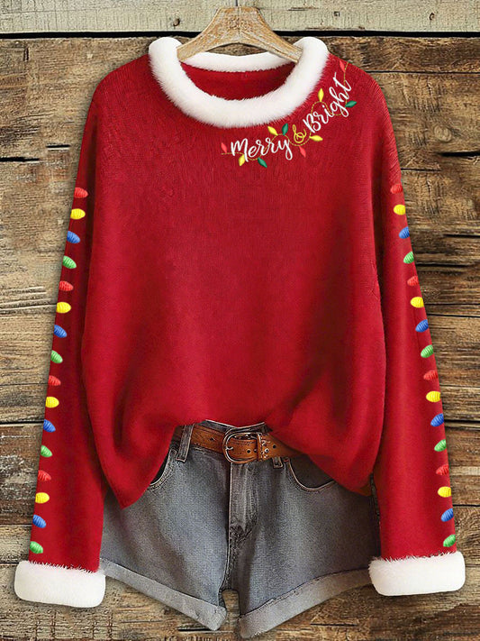 Women's Merry Christmas Light-up Tops