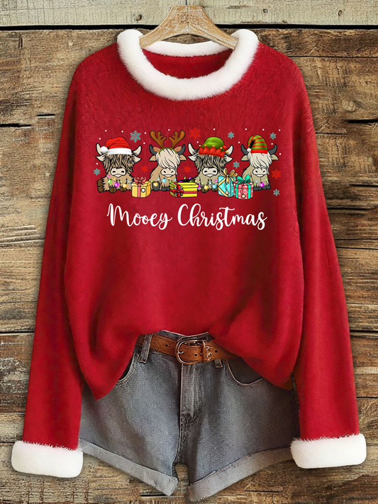 Women's  Santa Claus Printed Tops