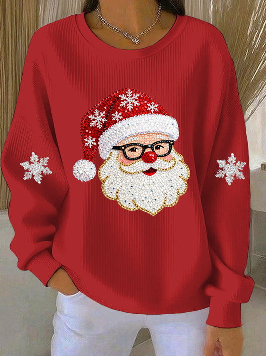 Women's Christmas Print Casual Sweatshirt