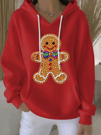 Women's Christmas Print Casual Hoodie