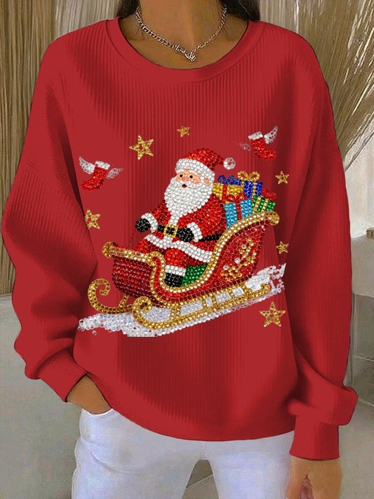 Women's Christmas Print Casual Sweatshirt