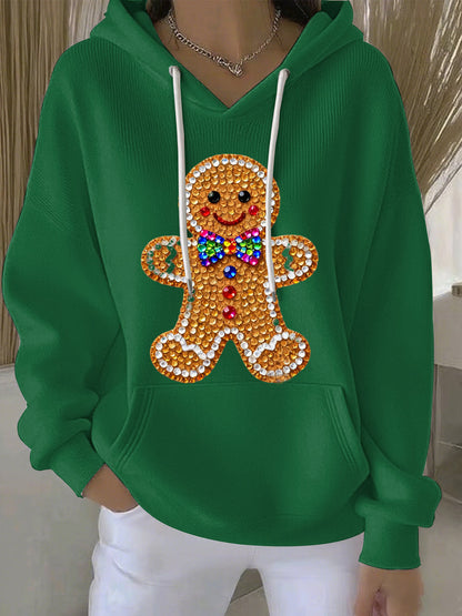 Women's Christmas Print Casual Hoodie
