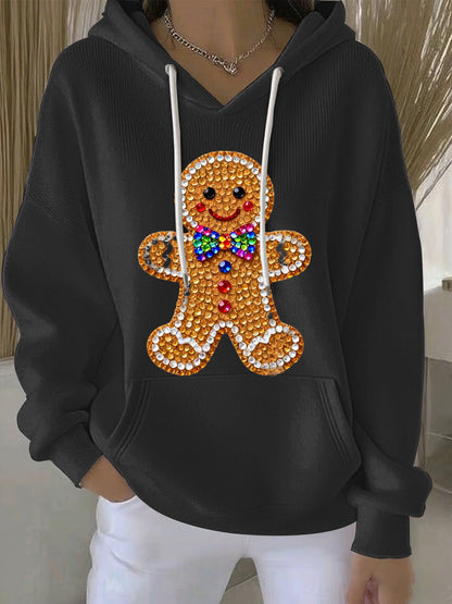 Women's Christmas Print Casual Hoodie