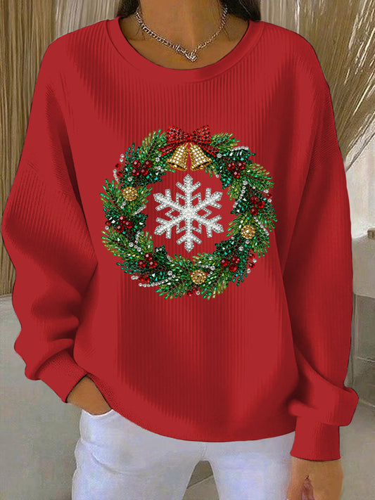 Women's Christmas Print Casual Sweatshirt