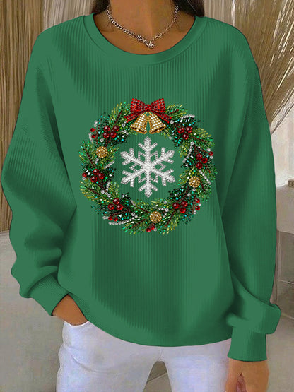 Women's Christmas Print Casual Sweatshirt