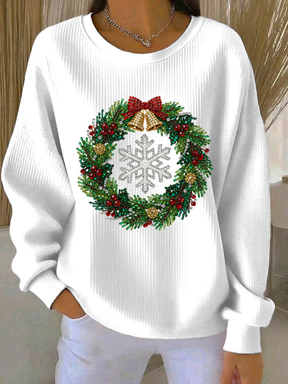 Women's Christmas Print Casual Sweatshirt