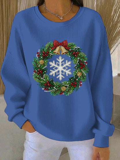 Women's Christmas Print Casual Sweatshirt